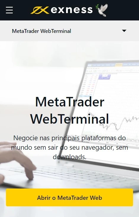 Terminal Web MetaTrader Exness.